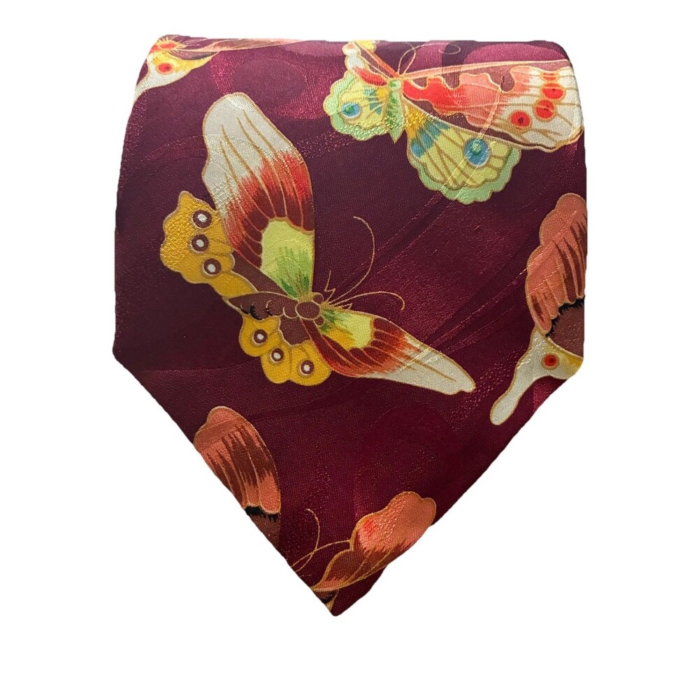 Gallery Collection Ming Dynasty Butterfly 100% Silk Tie
